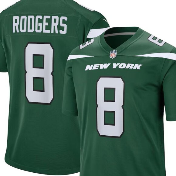 Nike Aaron Rodgers New York Jets Game Jersey NWT Large - Picture 1 of 5